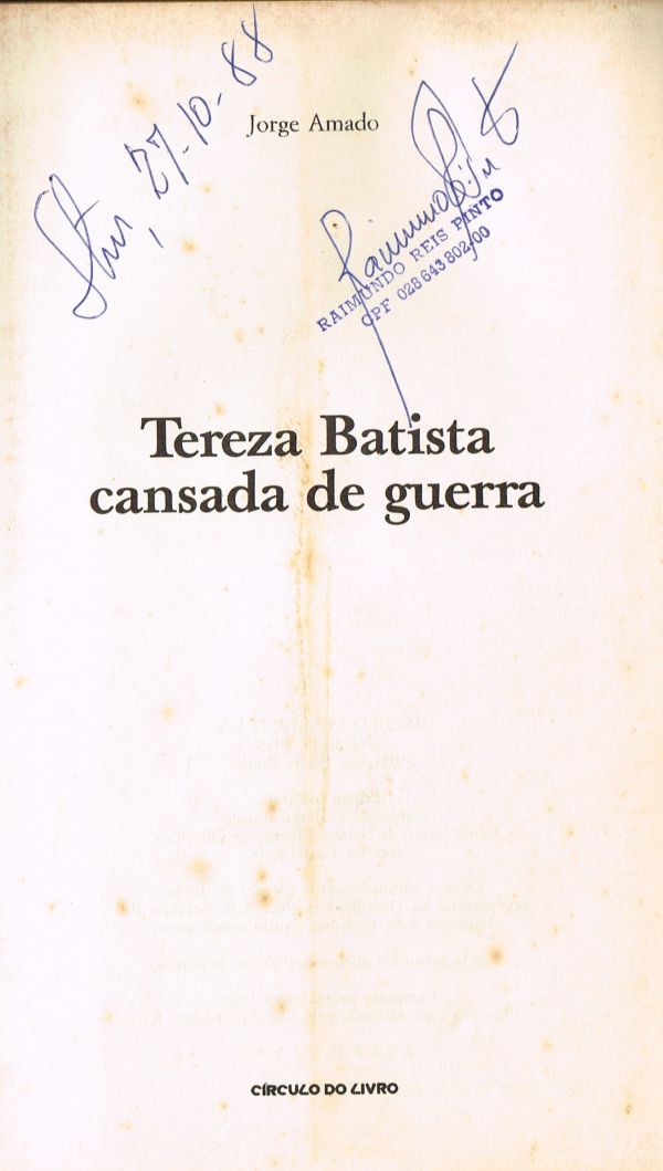 Tereza Bartista Cansada de Guerra